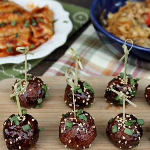 Slow Cooker Asian Sesame Turkey Meatballs