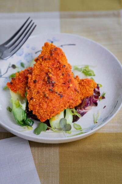 Griffith Foods' rice-crusted cod with Gochujang Flavour Glaze