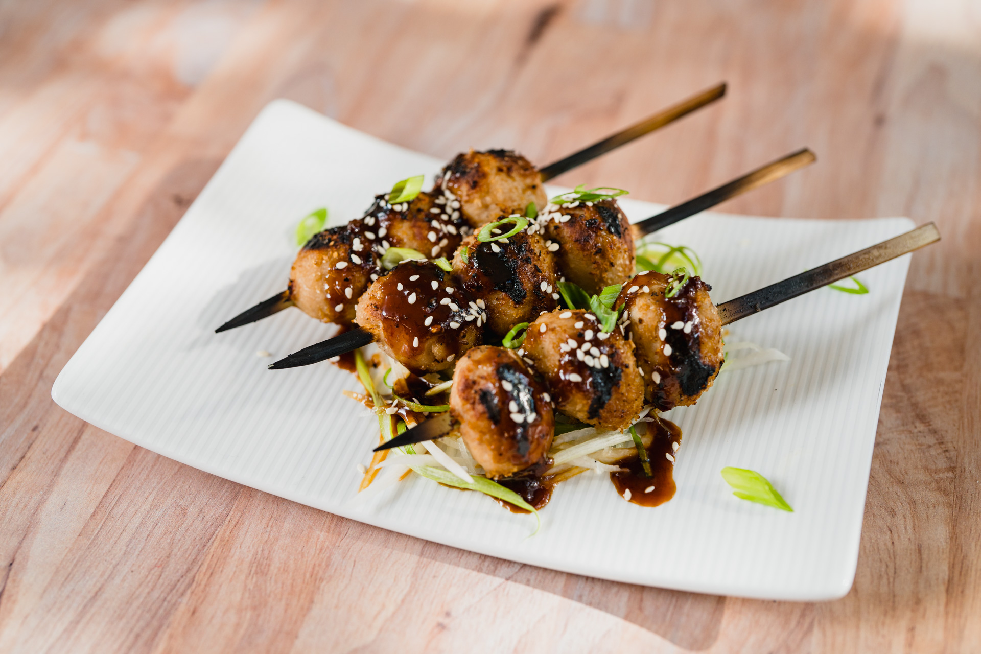 Grilled Skewered Shishito Peppers With Teriyaki Glaze Recipe