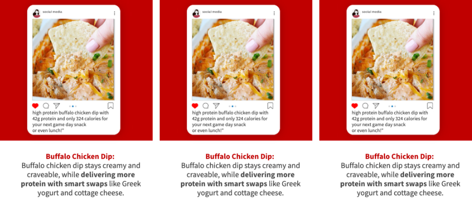 protein on social media