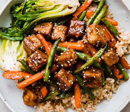 Plant Forward Korean BBQ Tofu Skillet